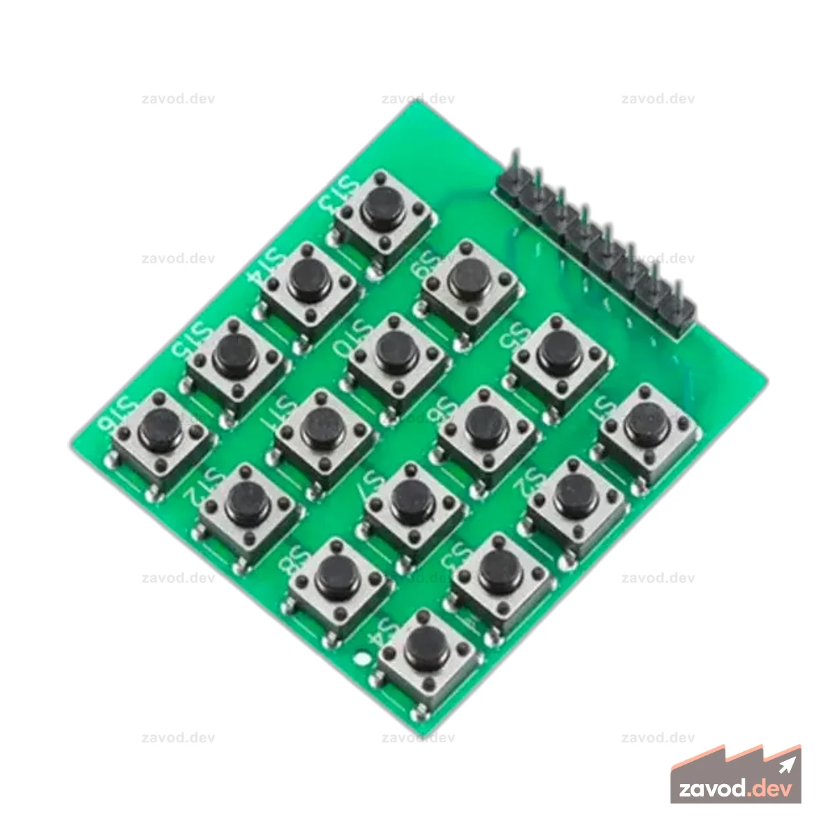 Модуль матричной клавиатуры 4x4, 16-кнопочный MCU для Arduino