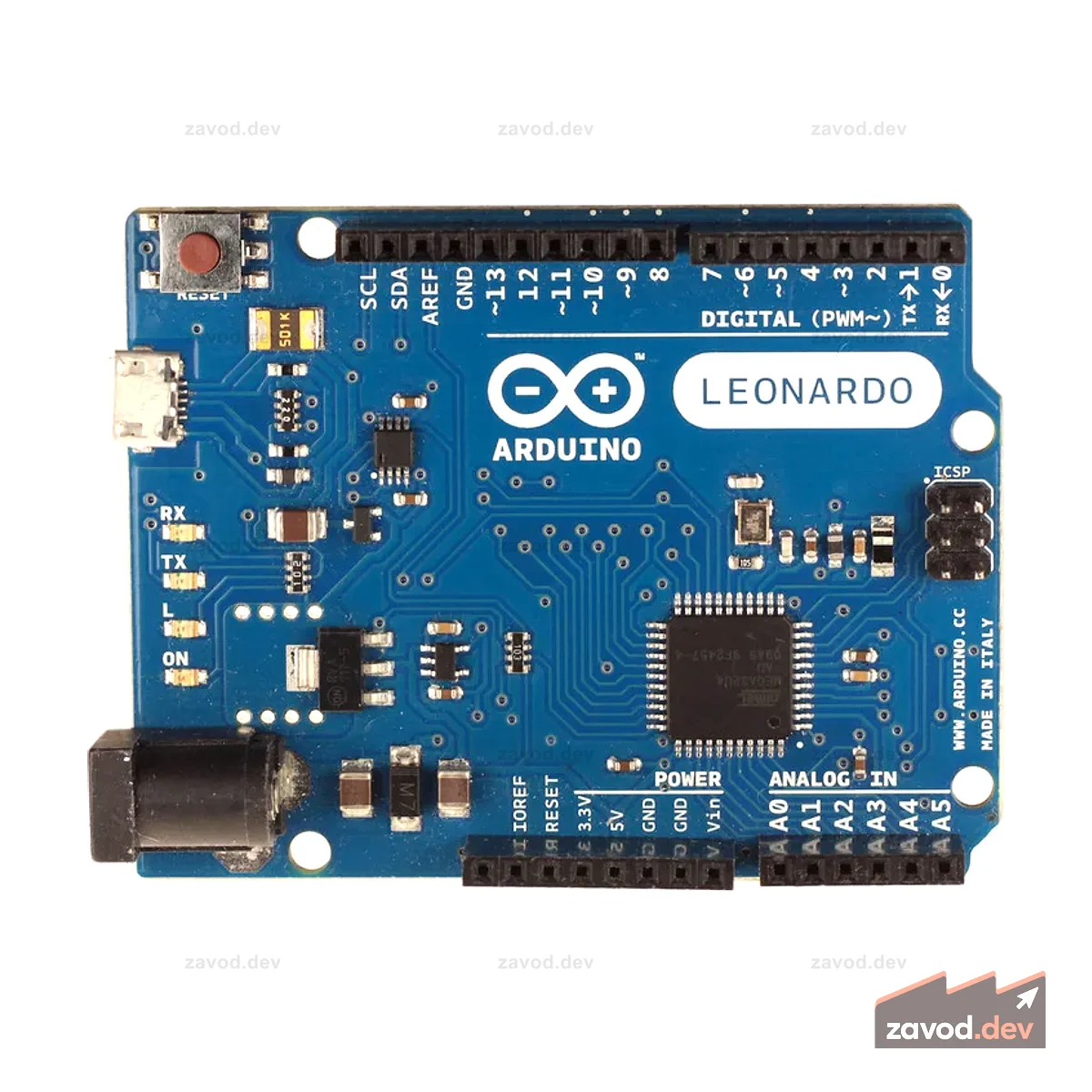 Arduino Leonardo - С разъемами