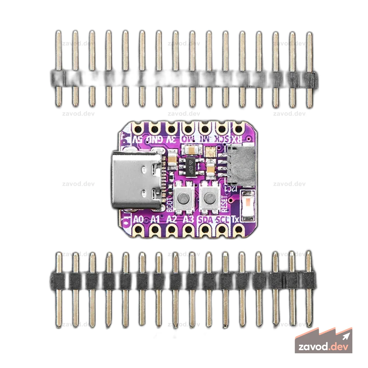 Плата для разработки Adafruit QT Py ESP32-S3 WiFi с STEMMA QT 8 МБ флэш-памяти / без PSRAM