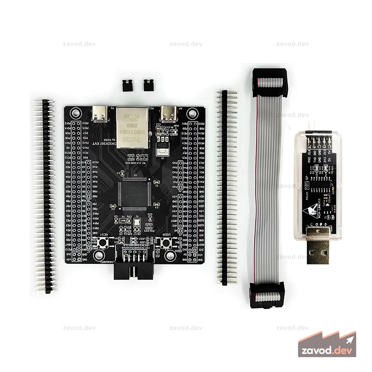 Оценочная плата CH32V307 Встроенный микроконтроллер RISC-V Wch-link CH32V307VCT6 CH32V307V-EVT-R1 WCH