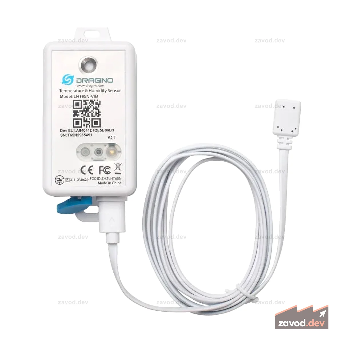 Dragino LHT65N-VIB-EU868 LoRaWAN Датчик температуры и люфта с датчиком вибрации