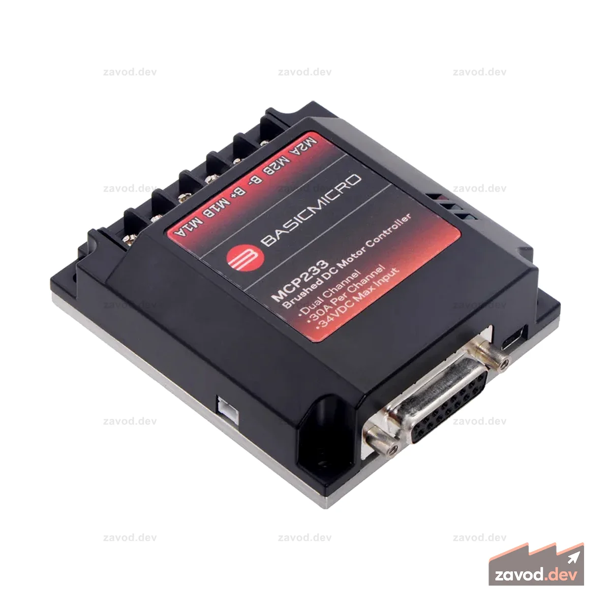 MCP233 Усовершенствованный контроллер двигателя, двойной, 30 А, 34 В постоянного тока