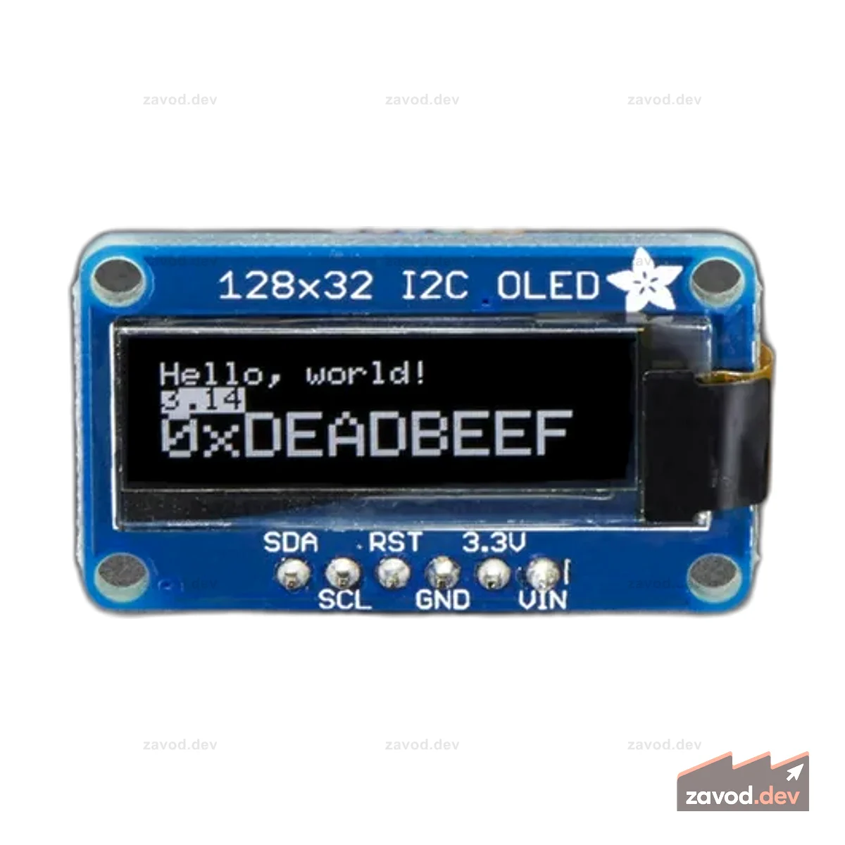Монохромный графический OLED-дисплей I2C 128x32