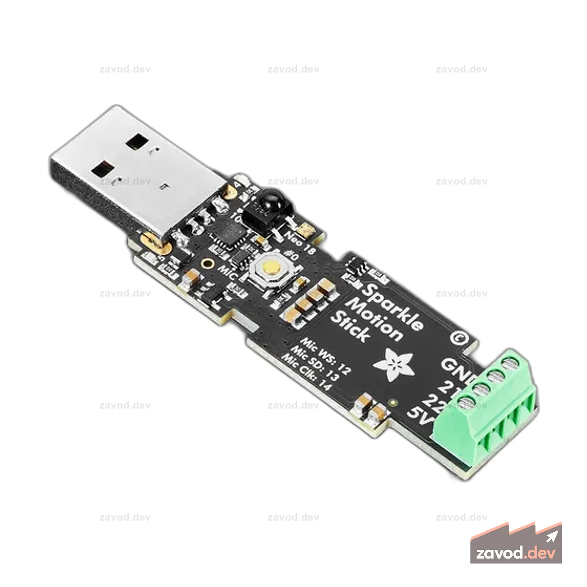 Adafruit Sparkle Motion Stick — USB-накопитель с поддержкой WLED