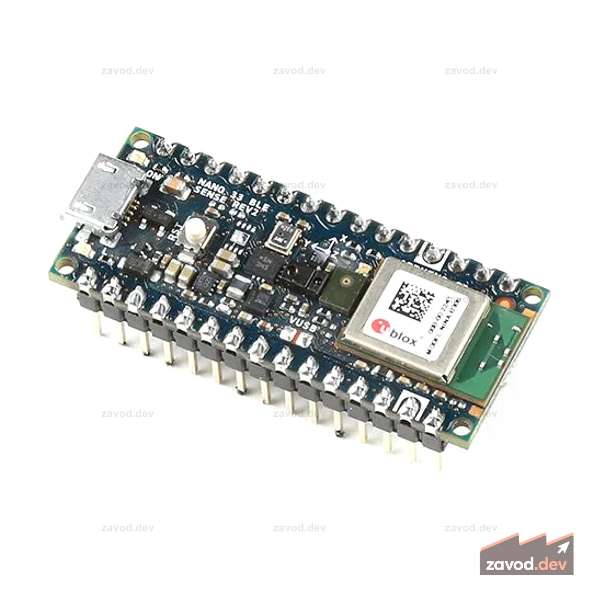 Arduino Nano BLE Sense Rev2 с разъемами