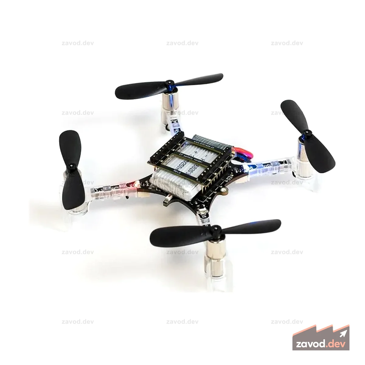 Crazyflie 2.1 - Дрон Mirco Quadcopter с открытым исходным кодом, поддержка Bluetooth5 LE, робототехника, подходит для использования в помещении/небольшом пространстве/высокой плотности