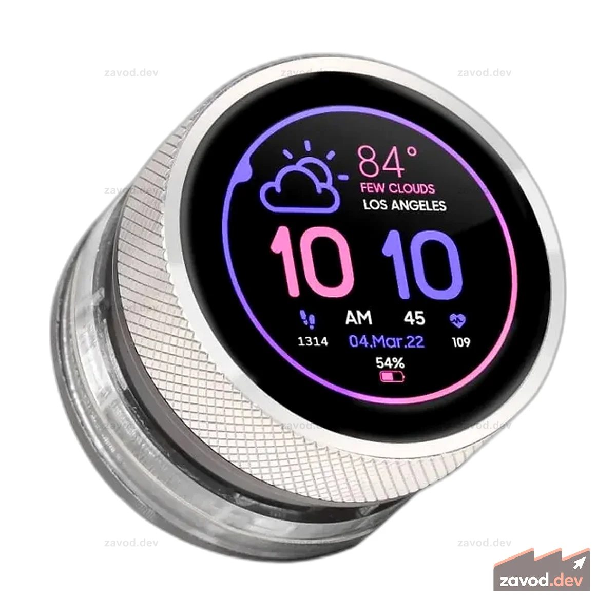 CrowPanel 1,28-дюймовый HMI ESP32, поворотный дисплей, 240*240 IPS, круглый сенсорный экран с ручкой