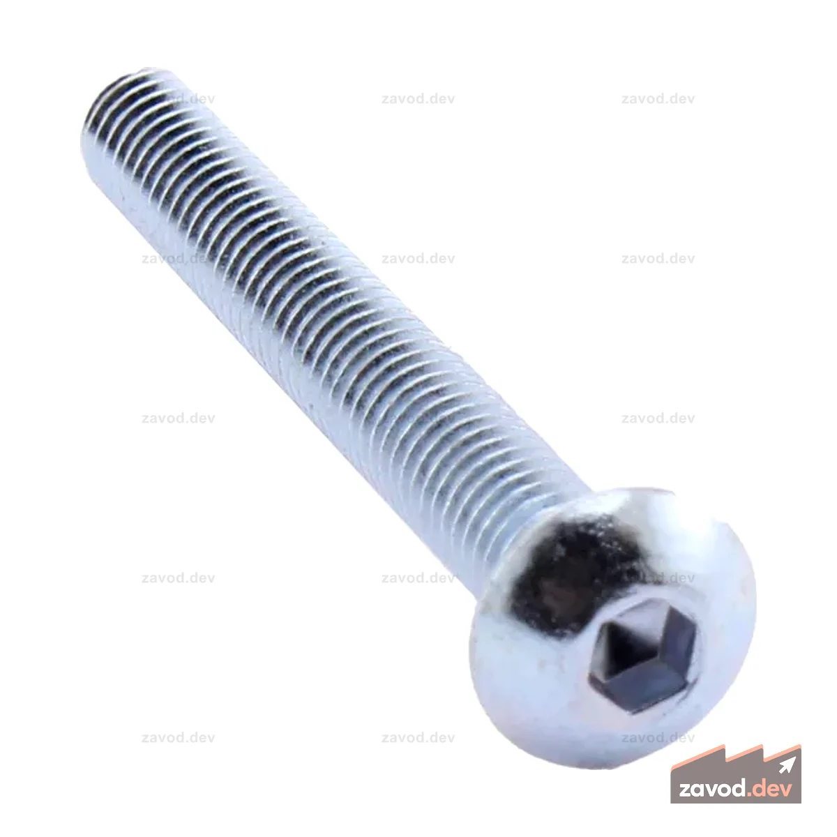 Винт с полукруглой головкой 10–32 x 1,5 дюйма