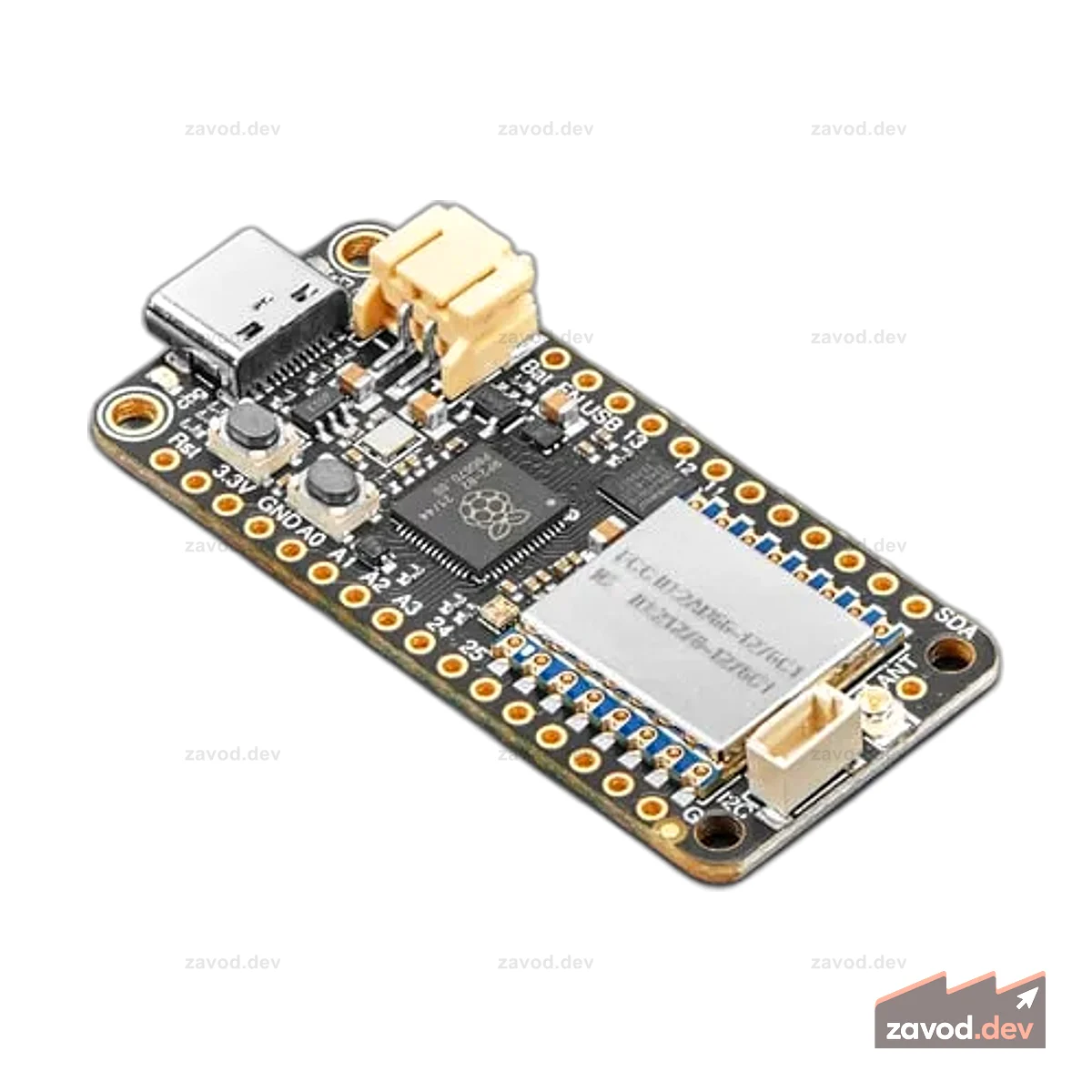 Adafruit Feather RP2040 с радио RFM95 LoRa — 915 МГц