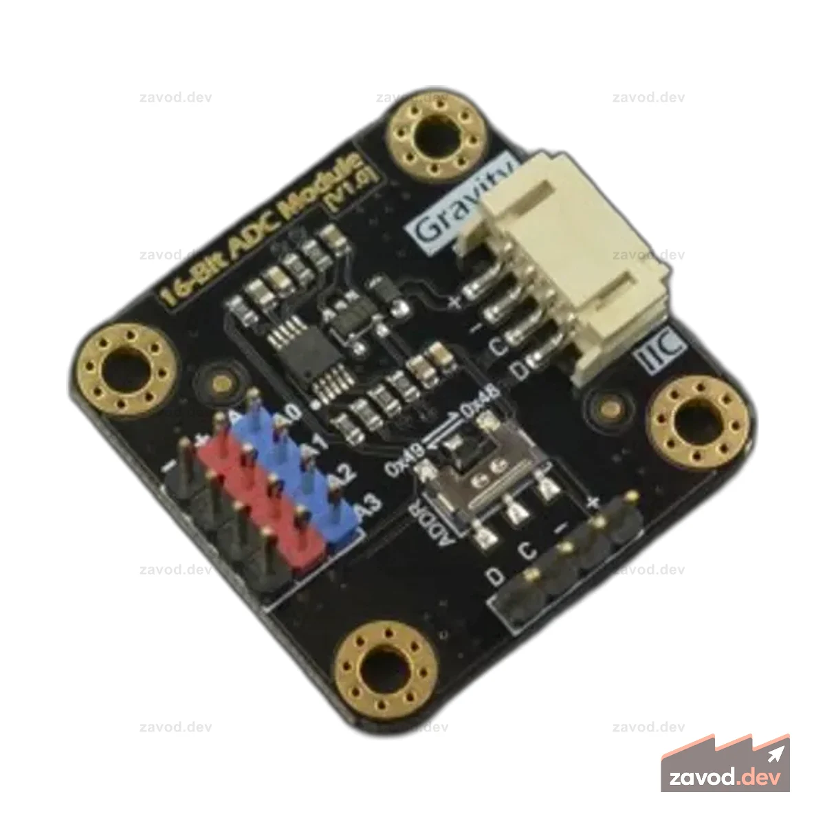 Gravity: 16-битный модуль АЦП I2C ADS1115 (совместим с Arduino Raspberry Pi)