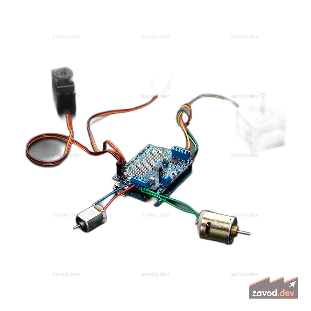 Комплект двигателя/шагового двигателя/сервопривода Adafruit для Arduino v2 — v2.0