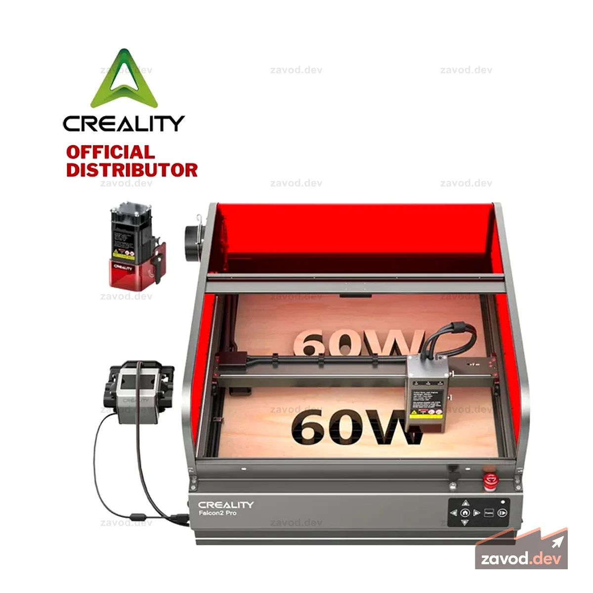Лазерный гравер и резак Creality Falcon 2 Pro 60 Вт