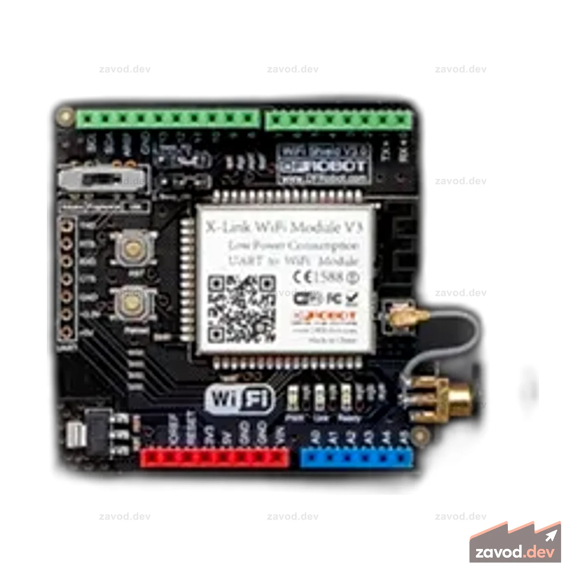 WiFi Shield V3 для Arduino RPSMA (802.11b/g/n)