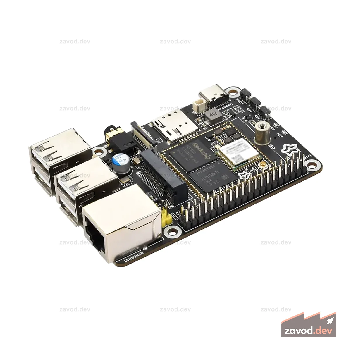Плата Luckfox Pico Pi Linux — Core1106, 8 ГБ eMMC, поддержка ISP3.2