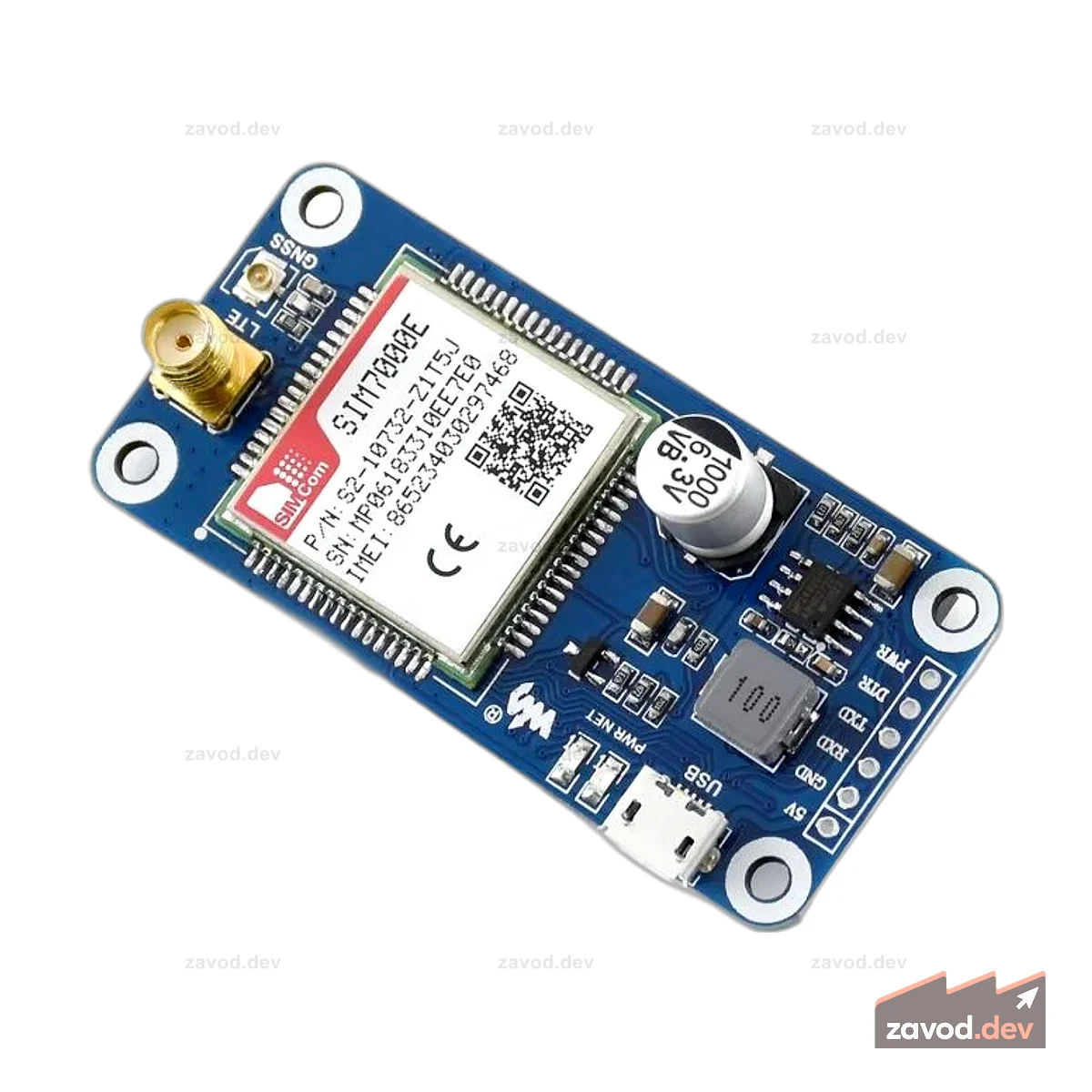 Waveshare 14865 — ШЛЯПА SIM7000E NB-IoT