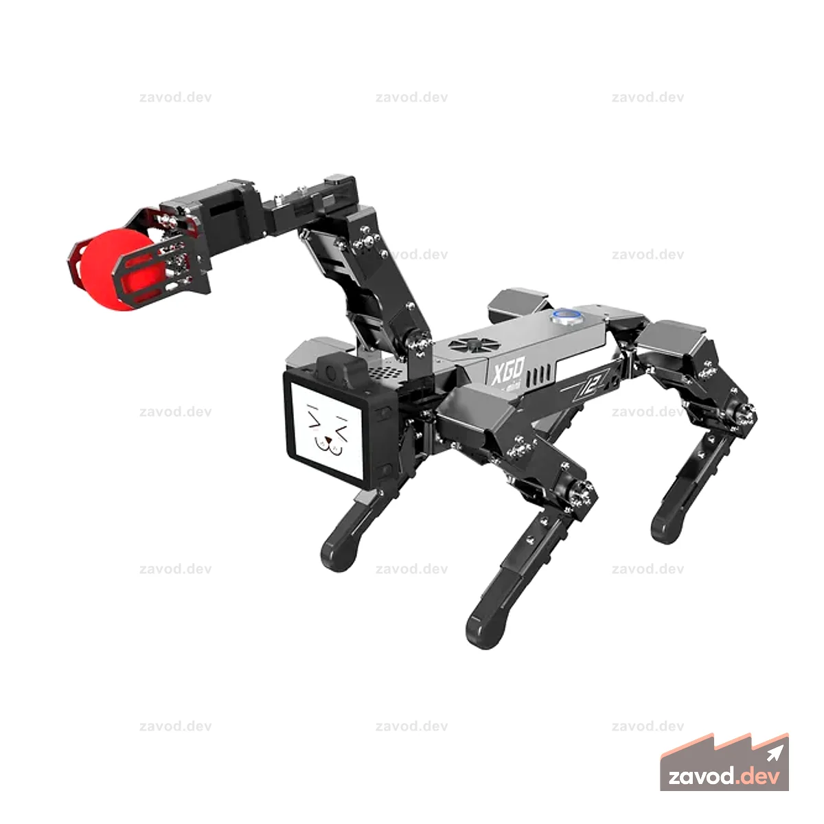 ELECFREAKS CM4 XGO-Mini Набор роботов-собак для Raspberry Pi, металл, 15 степеней свободы AI, четвероногий робот-собака (Python/ROS)