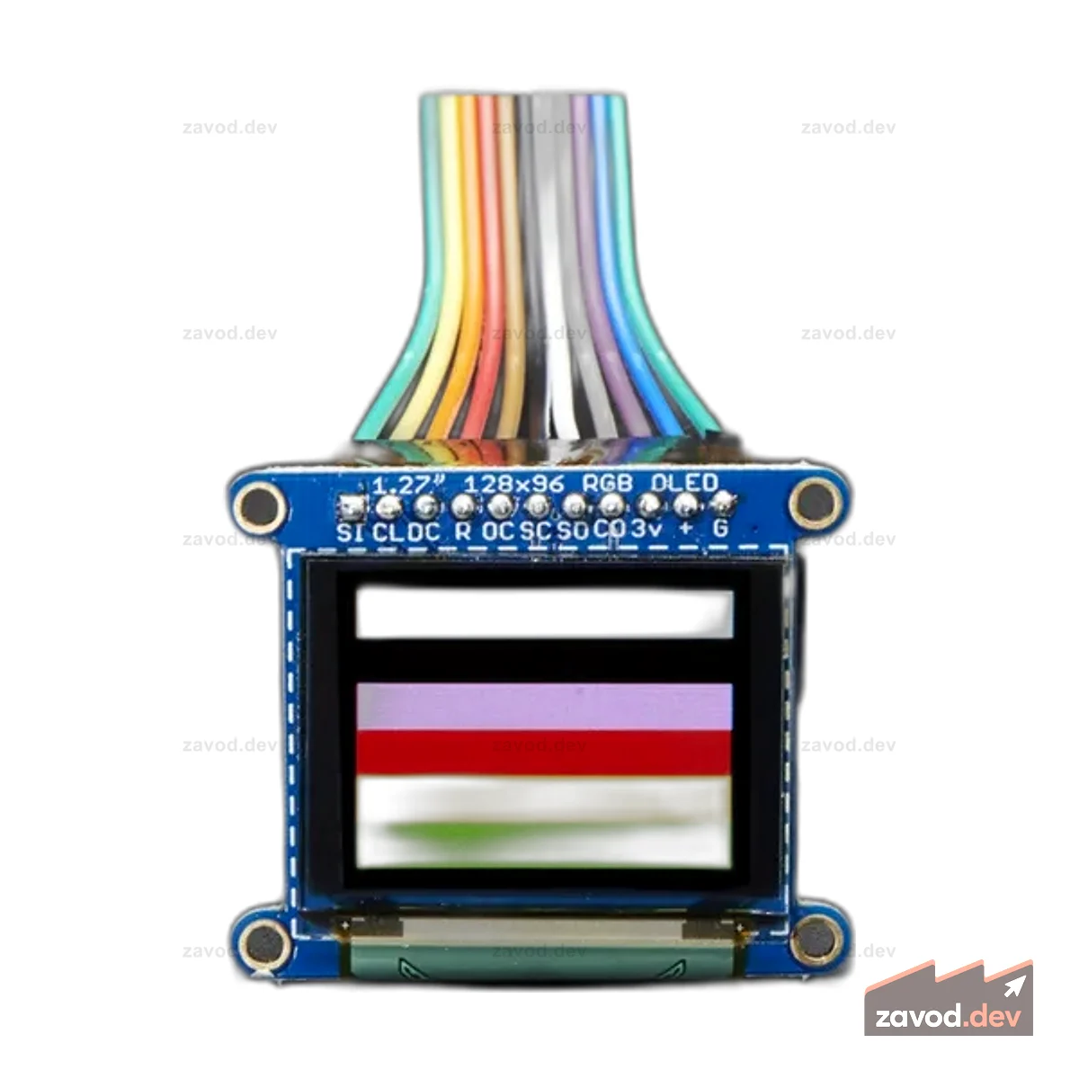 Коммутационная плата OLED - 16-битный цвет 1,27 с держателем microSD