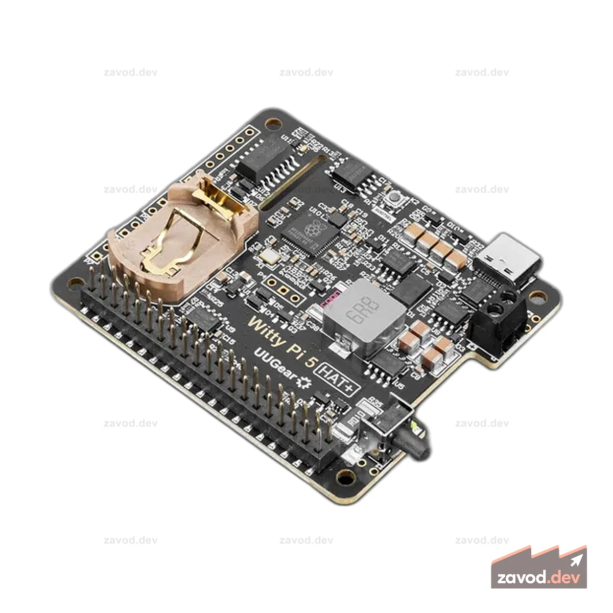 Witty Pi 5 HAT+ - RTC и управление питанием для Raspberry Pi