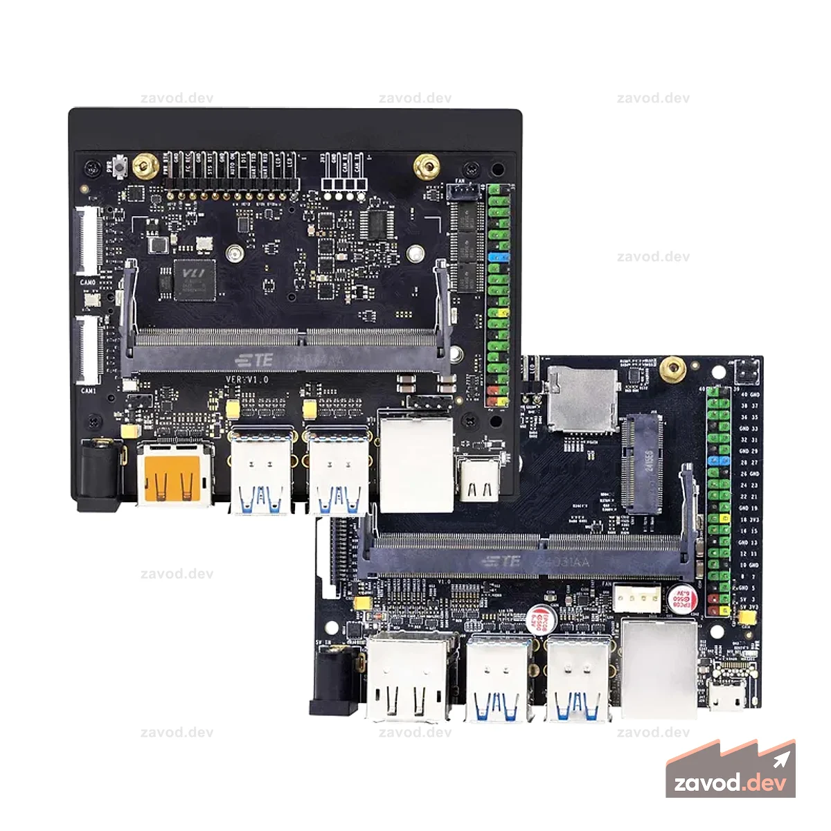 Несущая плата Yahboom Jetson для NVIDIA Jetson NANO, Jetson Orin NANO и Jetson Orin