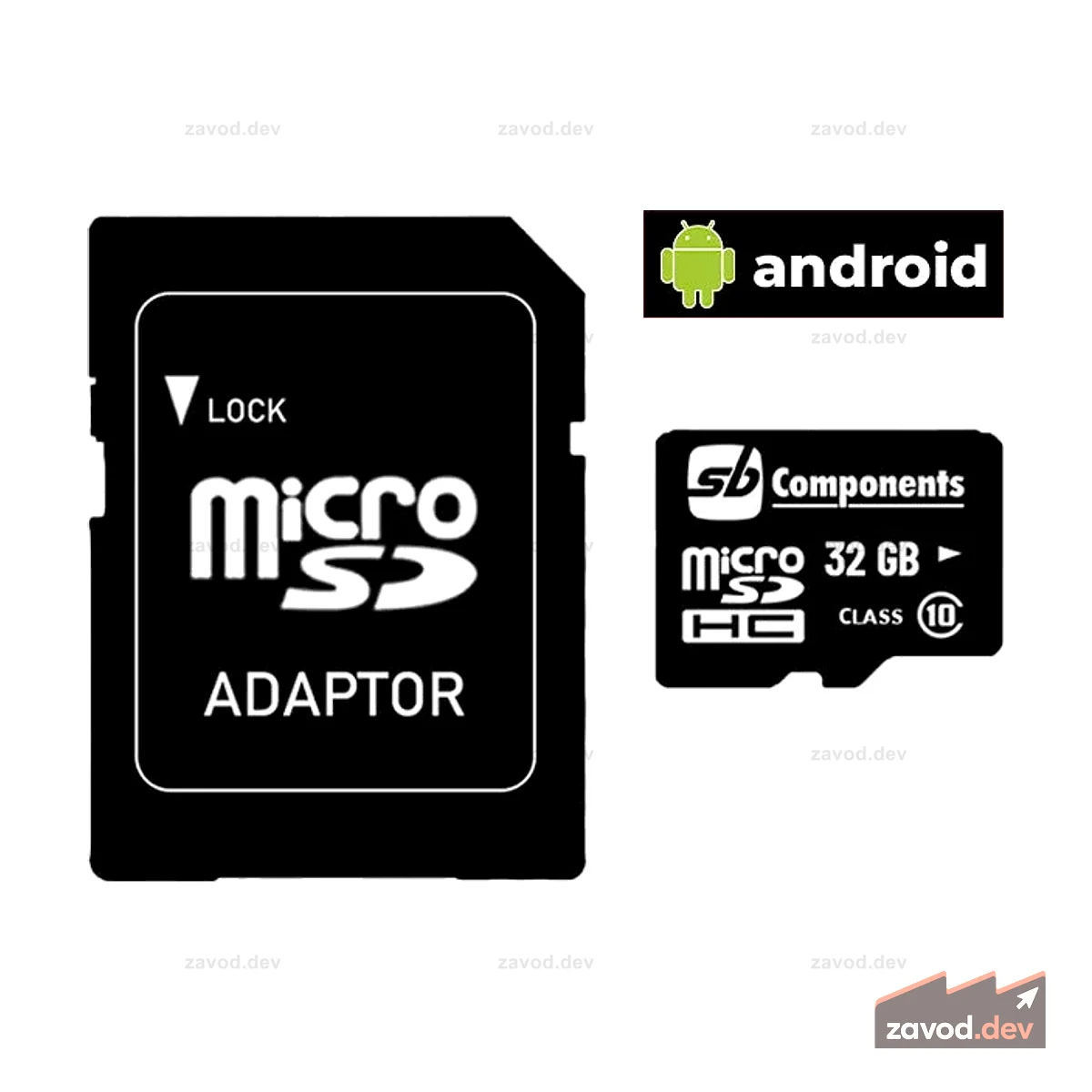 Карта MicroSD с предустановленной ОС Android для Rock 5B, 4SE, 4C+, 4C, 3A