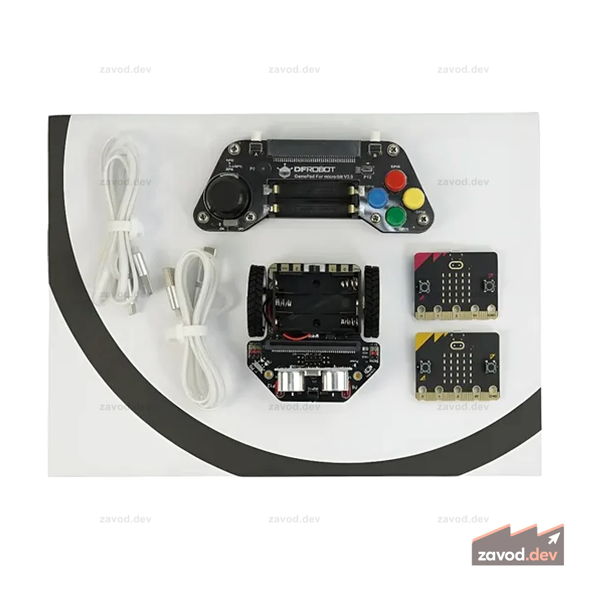 микро: Maqueen Lite (с micro:bit V2 / micro:Gamepad)