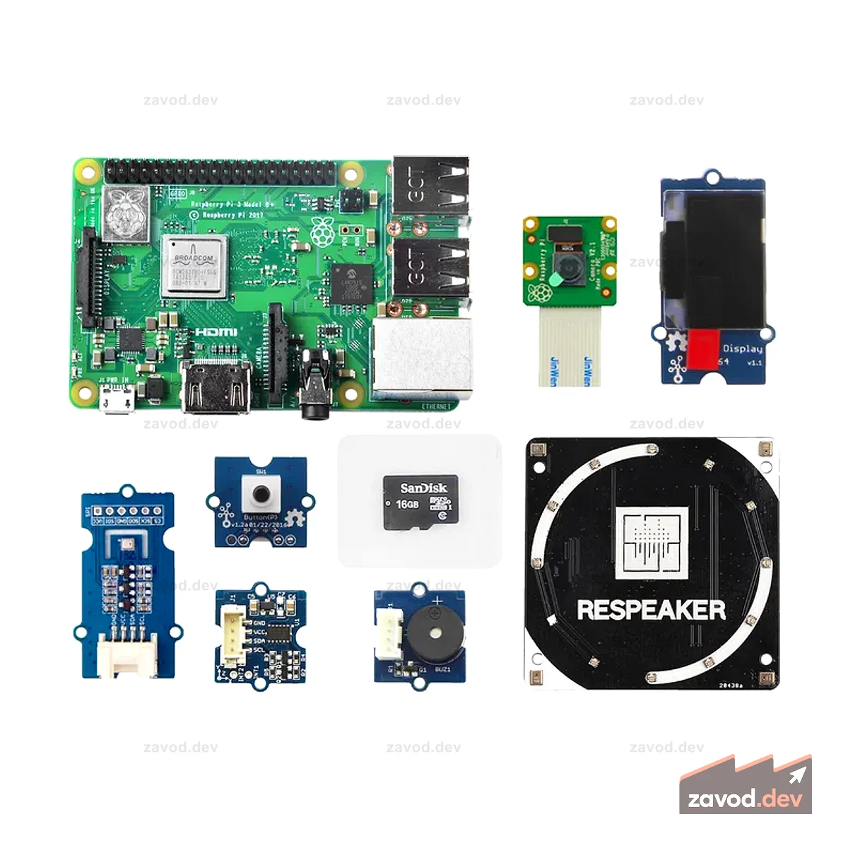 Начальный комплект Grove для Azure IoT Edge