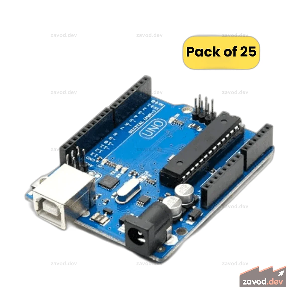 Плата, совместимая с Arduino Uno R3 (25 шт. в упаковке)