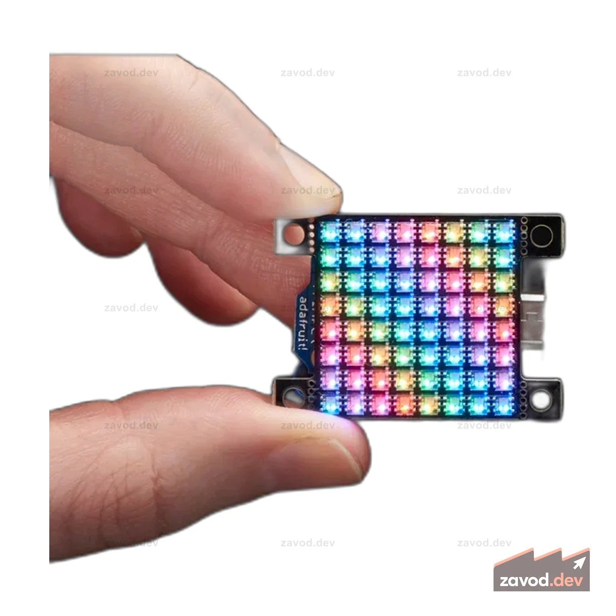 Сетка Adafruit DotStar высокой плотности 8x8 — матрица из 64 светодиодов RGB