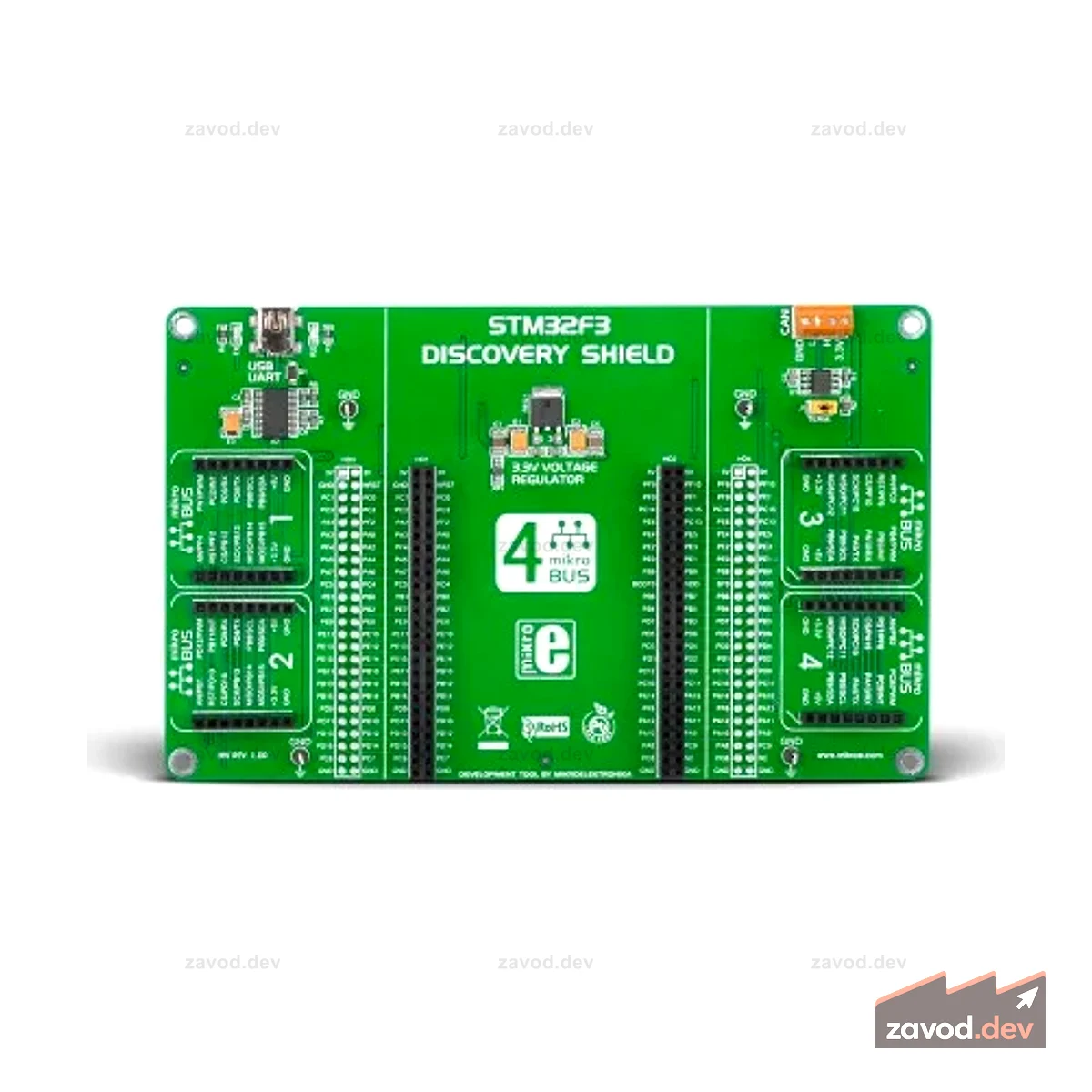 STM32F3 Дискавери Шилд