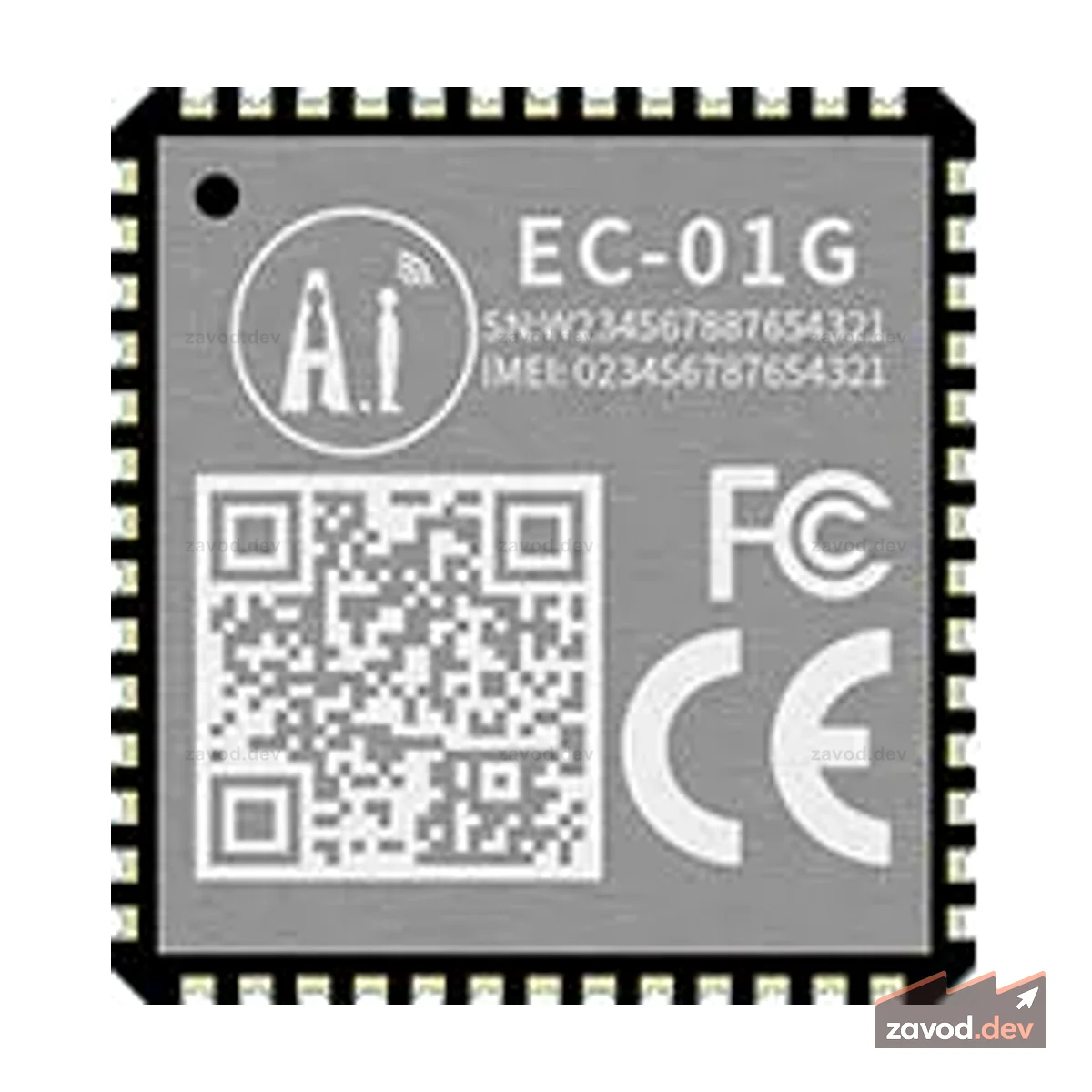 Узкополосный модуль AI-Thinker EC-01G и GPS (800 катушек)