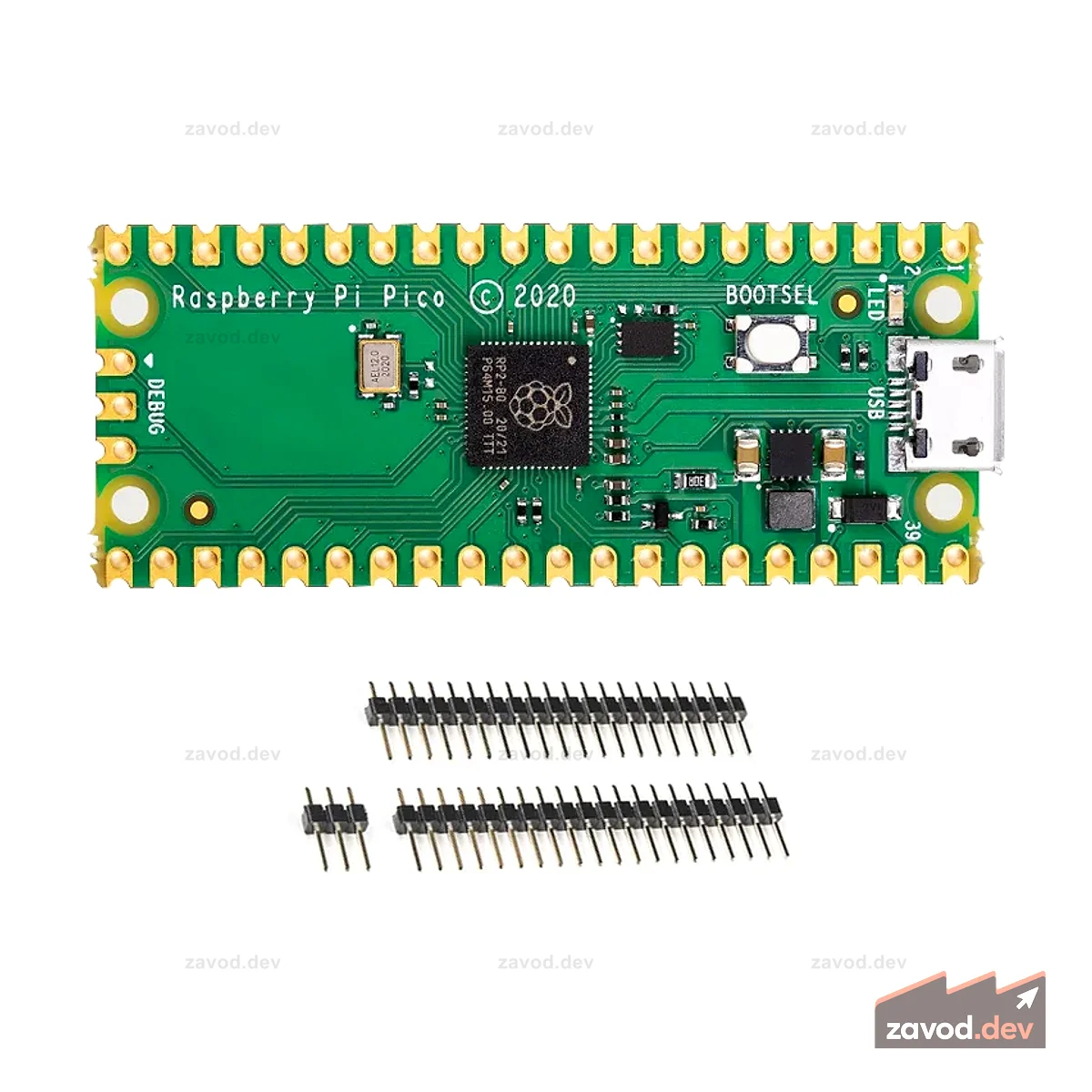Плата микроконтроллера Raspberry Pi Pico RP2040