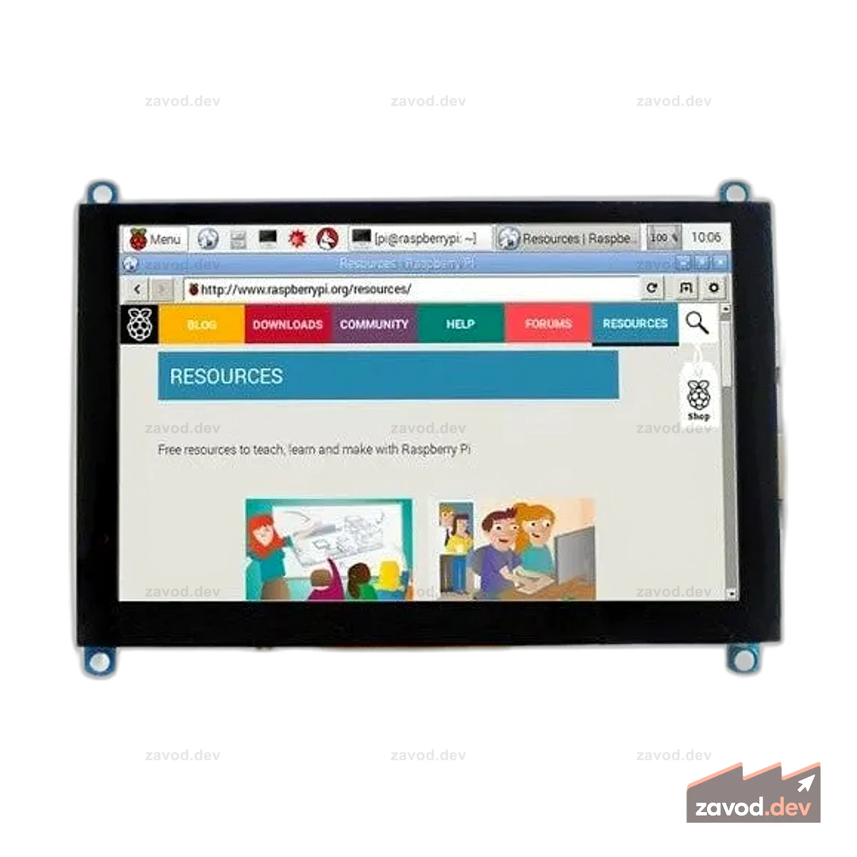 Waveshare 5-дюймовый ЖК-дисплей HDMI (H), 800x480