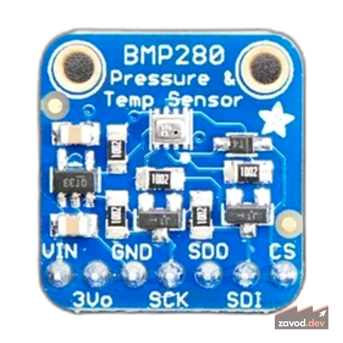 Датчик барометрического давления и высоты Adafruit BMP280 I2C или SPI — в сборе