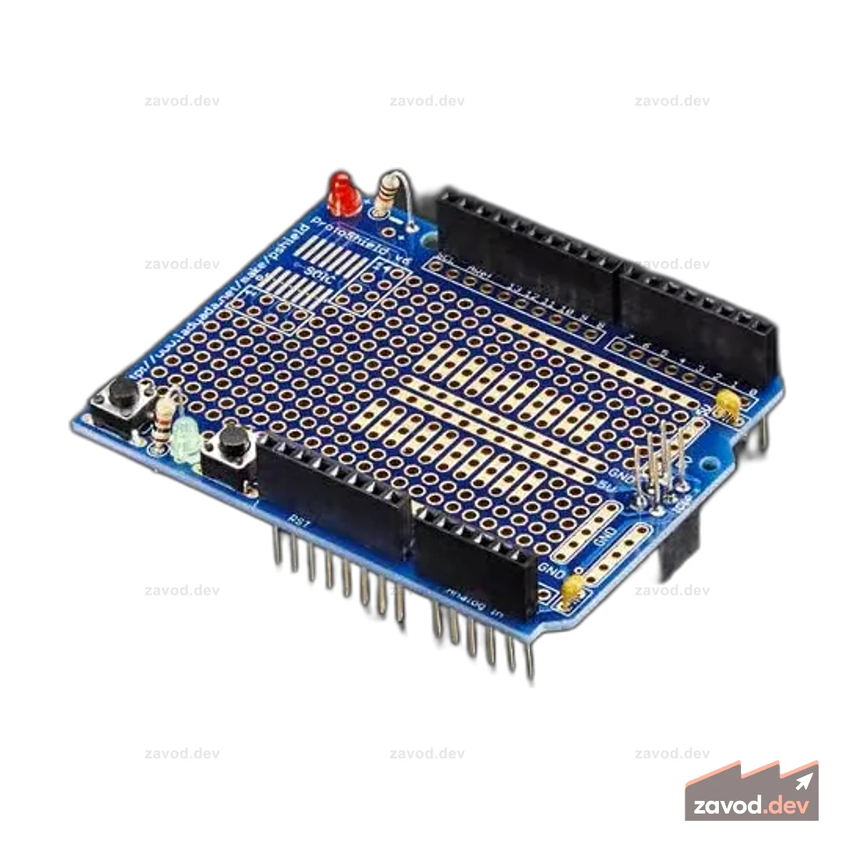 Комплект Adafruit Proto Shield для Arduino в разобранном виде — штабелируемый
