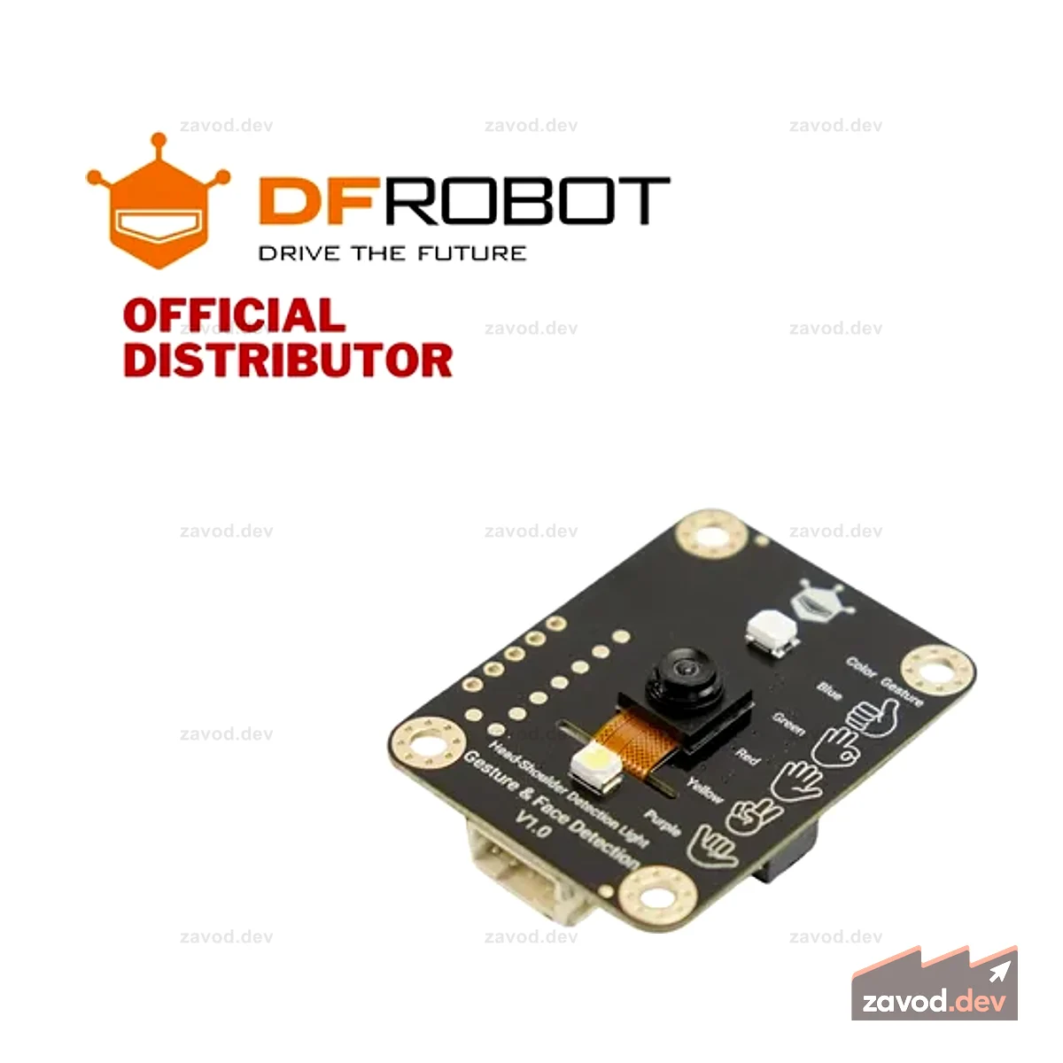 DFRobot Gravity: автономный датчик жестов Edge AI и датчик обнаружения лиц — 5 жестов, 10 лиц, 3 м (Arduino/RPi/ESP32) | SEN0626