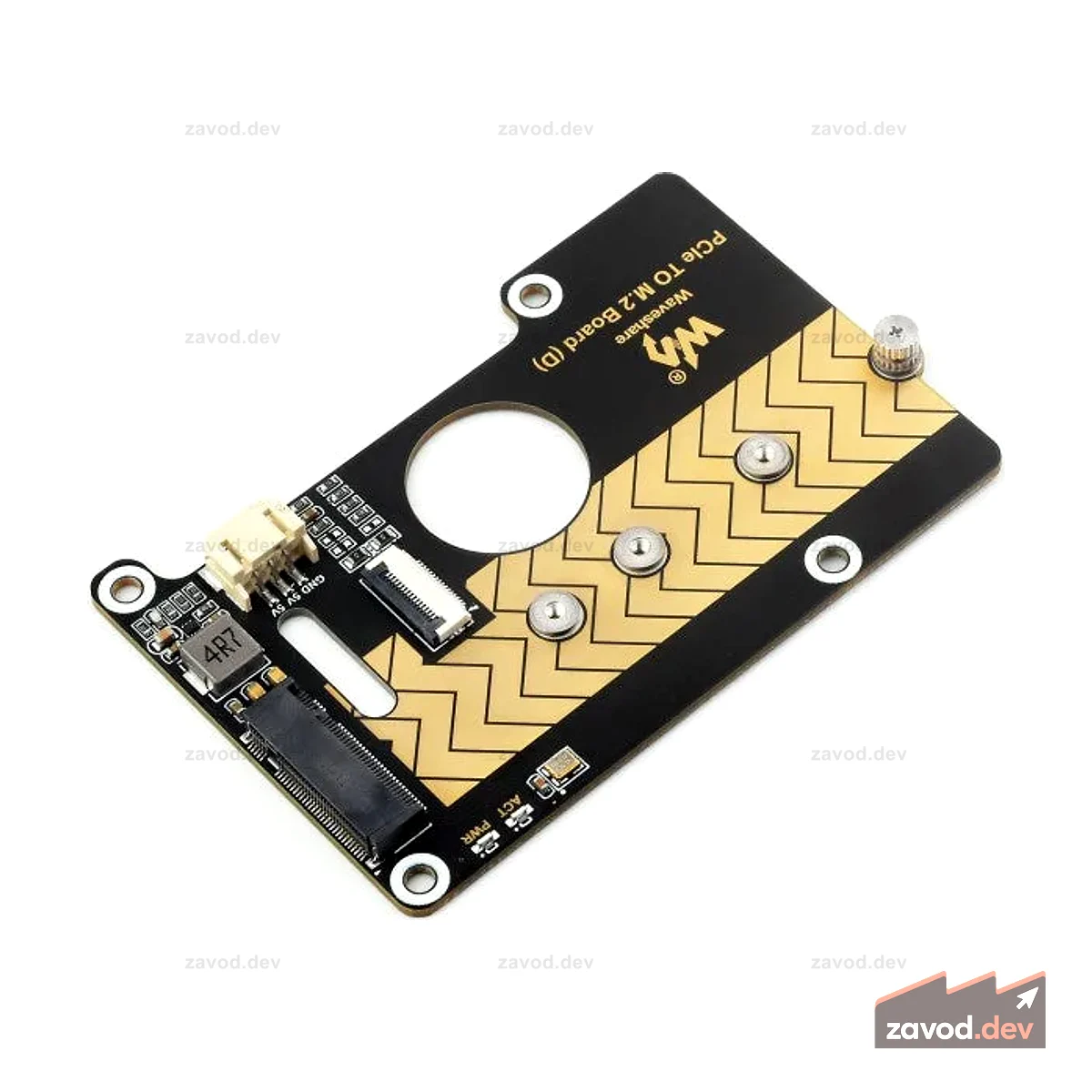 Твердотельный накопитель Waveshare Raspberry Pi 5 PCIe-M.2