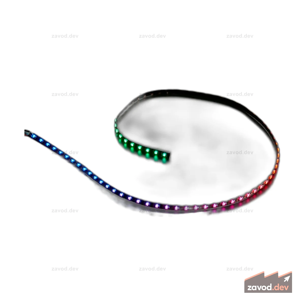 Светодиодная лента Ultra Skinny NeoPixel 1515 шириной 4 мм, длиной 0,5 метра, 75 светодиодов
