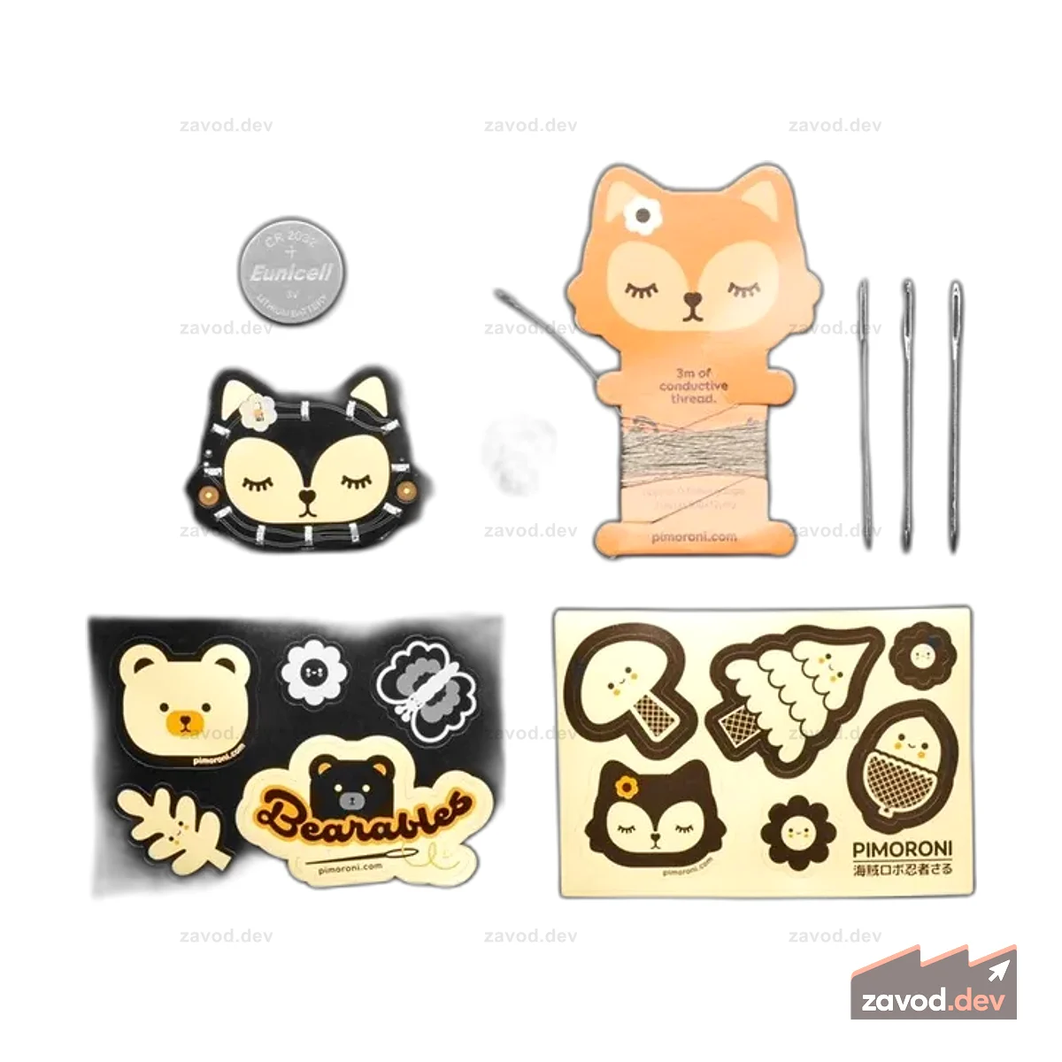 Набор Pimoroni Bearables Fox