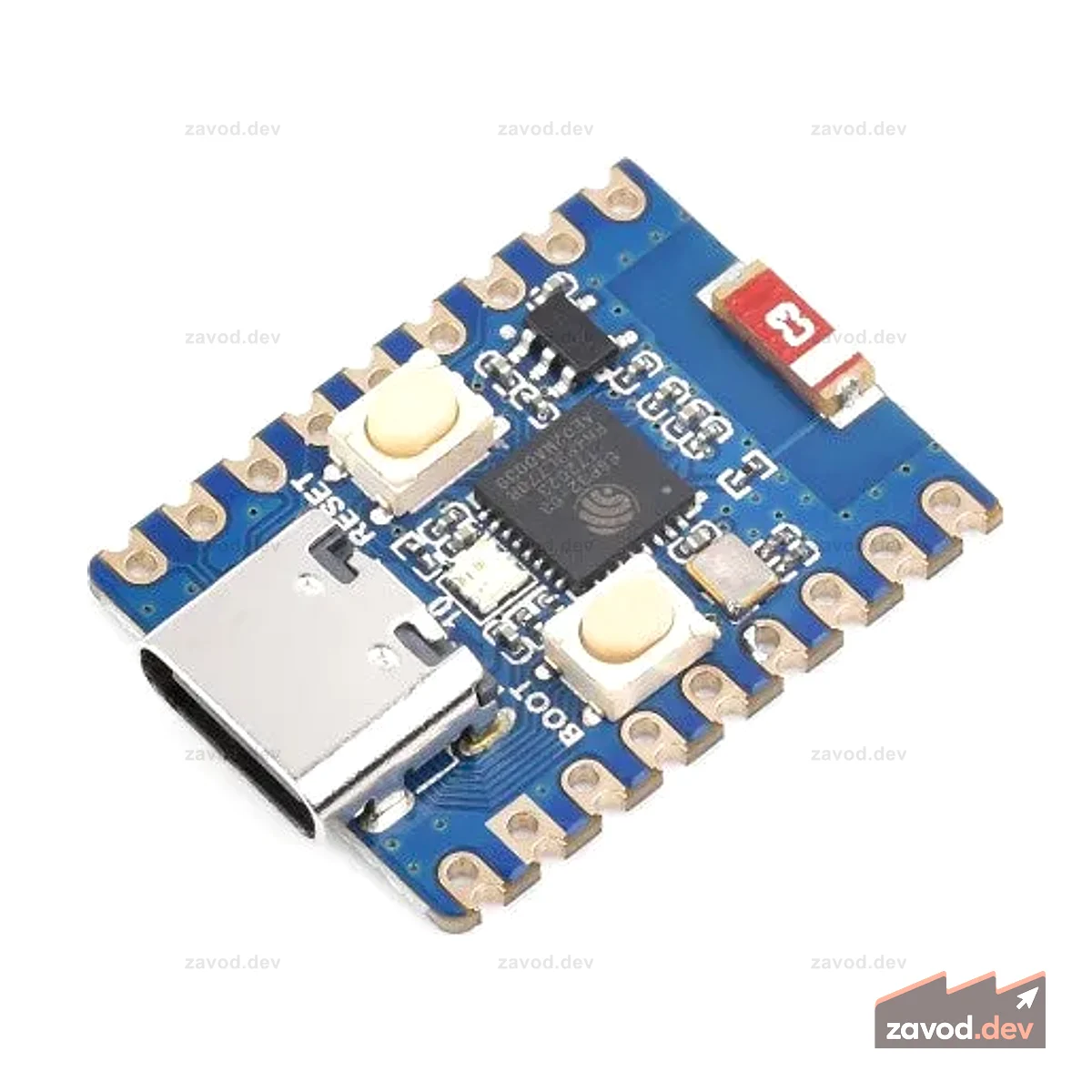 Мини-плата разработки ESP32-C3 на базе одноядерного процессора ESP32-C3FN4, рабочая частота 160 МГц, Wi-Fi и Bluetooth 5 2,4 ГГц.