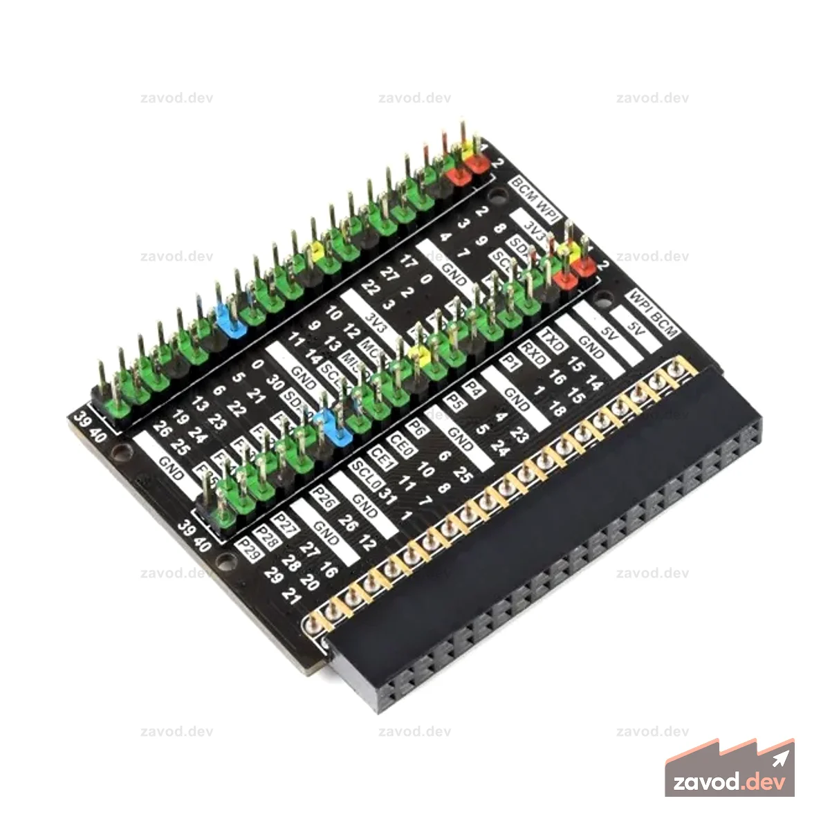 Адаптер разъема GPIO Raspberry Pi 400, расширение разъема, 2x 40-контактный разъем