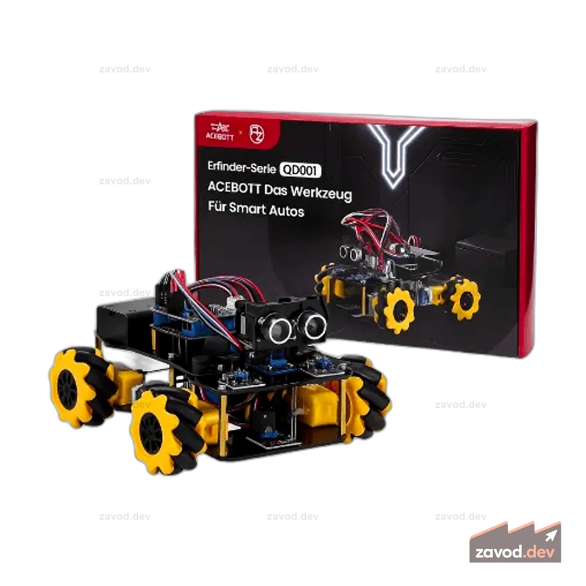 STEM Roboterauto-Starterkit, Mecanum-Wheels с платой контроллера ESP32 | Программирование Arduino и ACECode