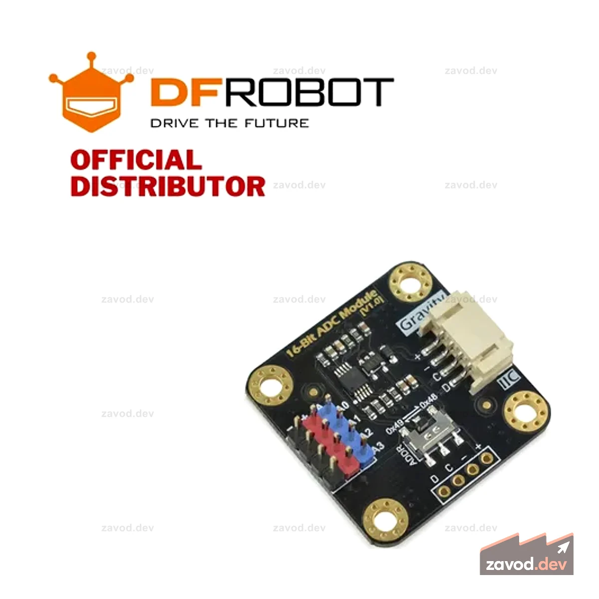 DFRobot Gravity: 16-битный модуль АЦП I2C ADS1115 | DFR0553