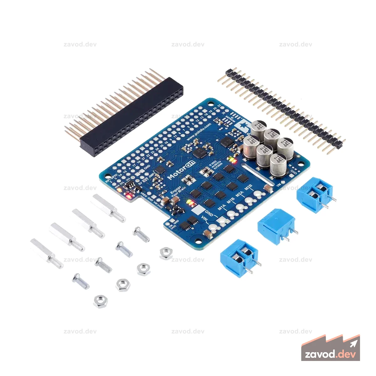 Motoron M2H18v18 Двойной мощный контроллер двигателя для Raspberry Pi