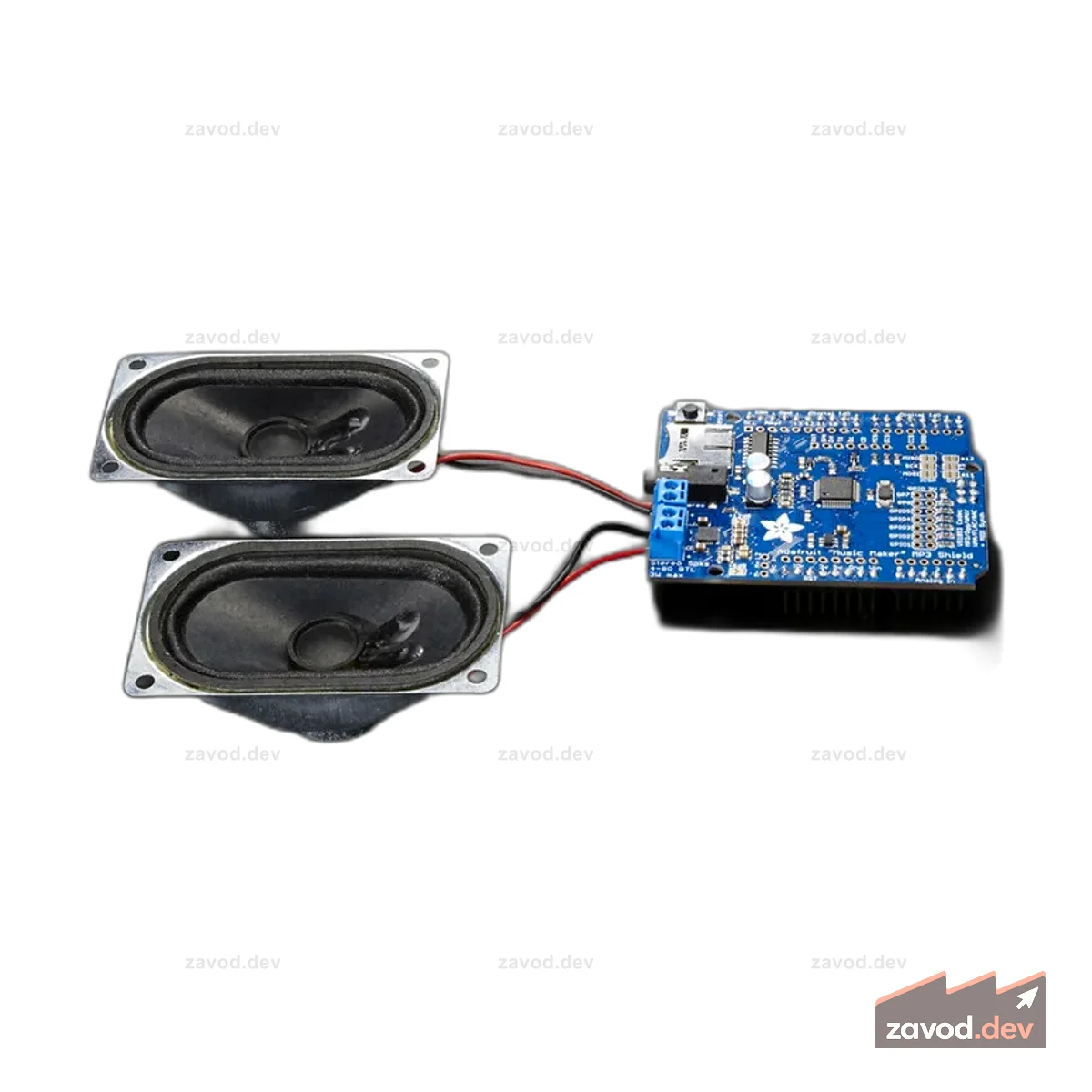 Adafruit Music Maker MP3 Shield для Arduino со стереоусилителем 3 Вт [v1.0]