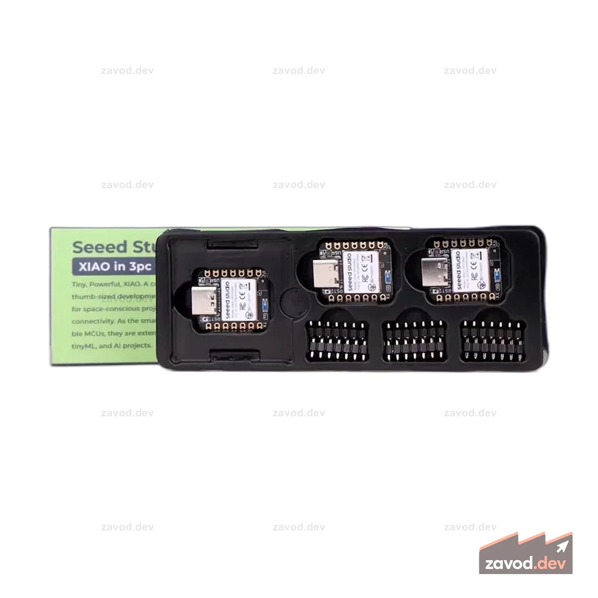 Пакет XIAO RP2040 из 3 шт. — поддерживает MicroPython, Arduino, CircuitPython, Rust, Zephyr, PlatformIO, Tensorflow Lite, Apache NuttX RTOS
