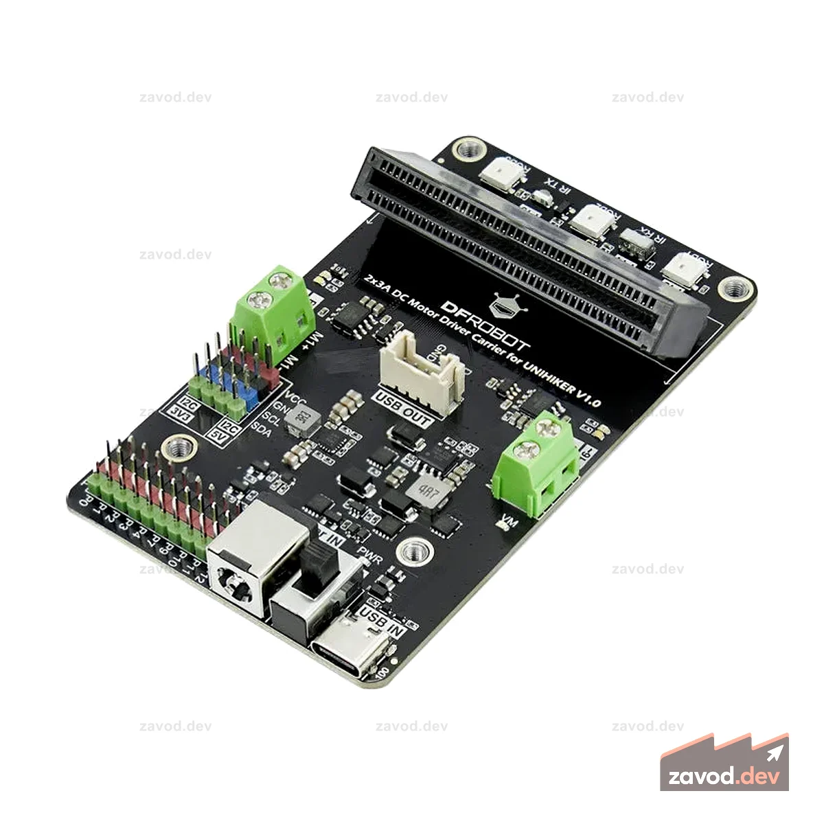 Несущая плата драйвера двигателя постоянного тока 2x3A для UNIHIKER M10