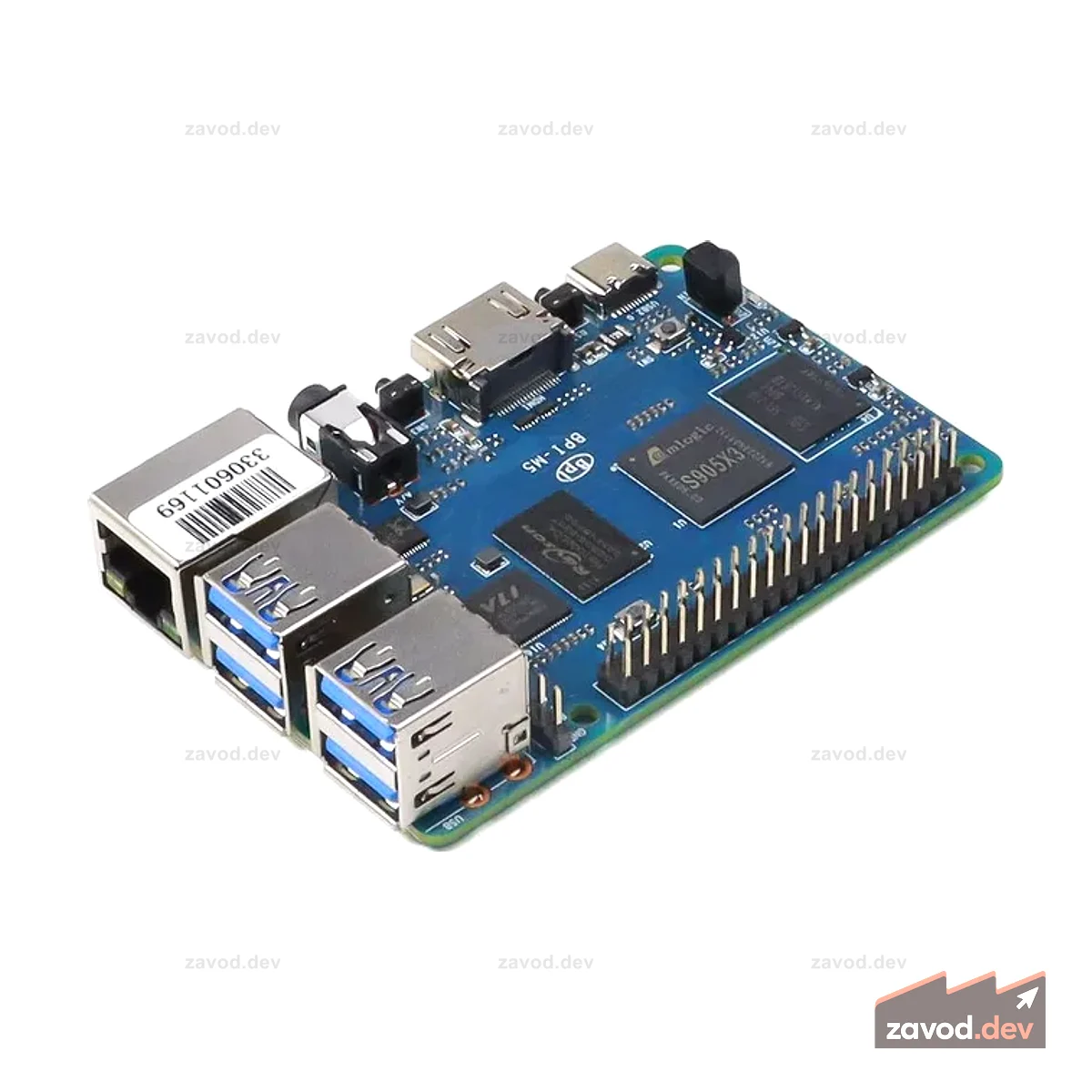 Banana Pi M5 4 ГБ ОЗУ + 16 ГБ четырехъядерный процессор eMMC, 64 бит для AIOT