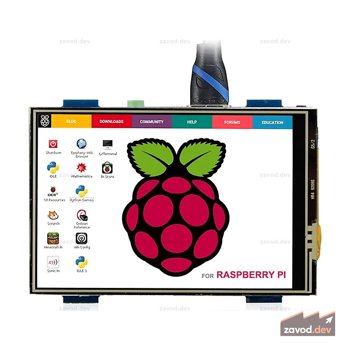 3,5-дюймовый сенсорный монитор с разрешением 480 x 320 для Raspberry Pi