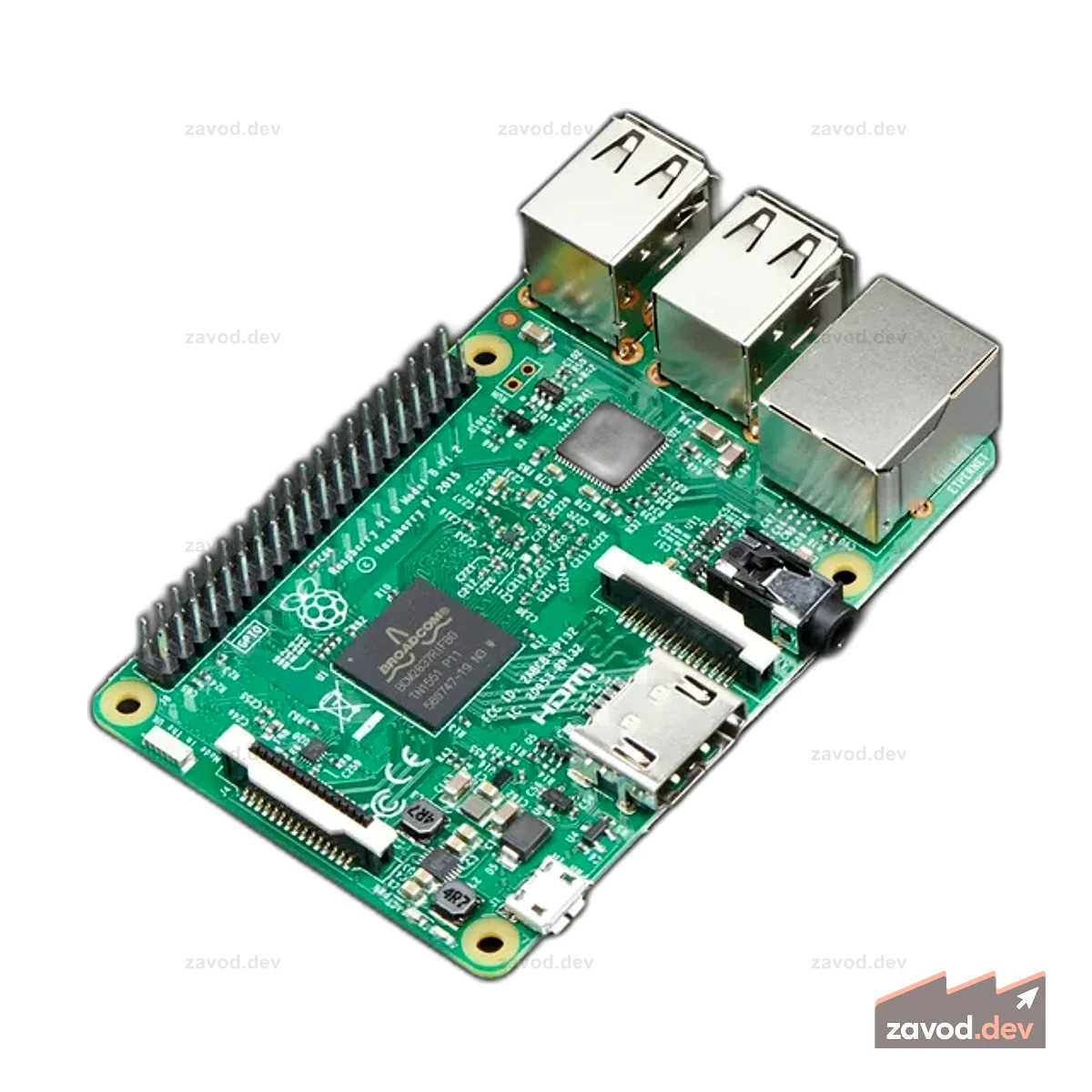 Raspberry Pi 3 — Модель B — ARMv8 с 1 ГБ ОЗУ