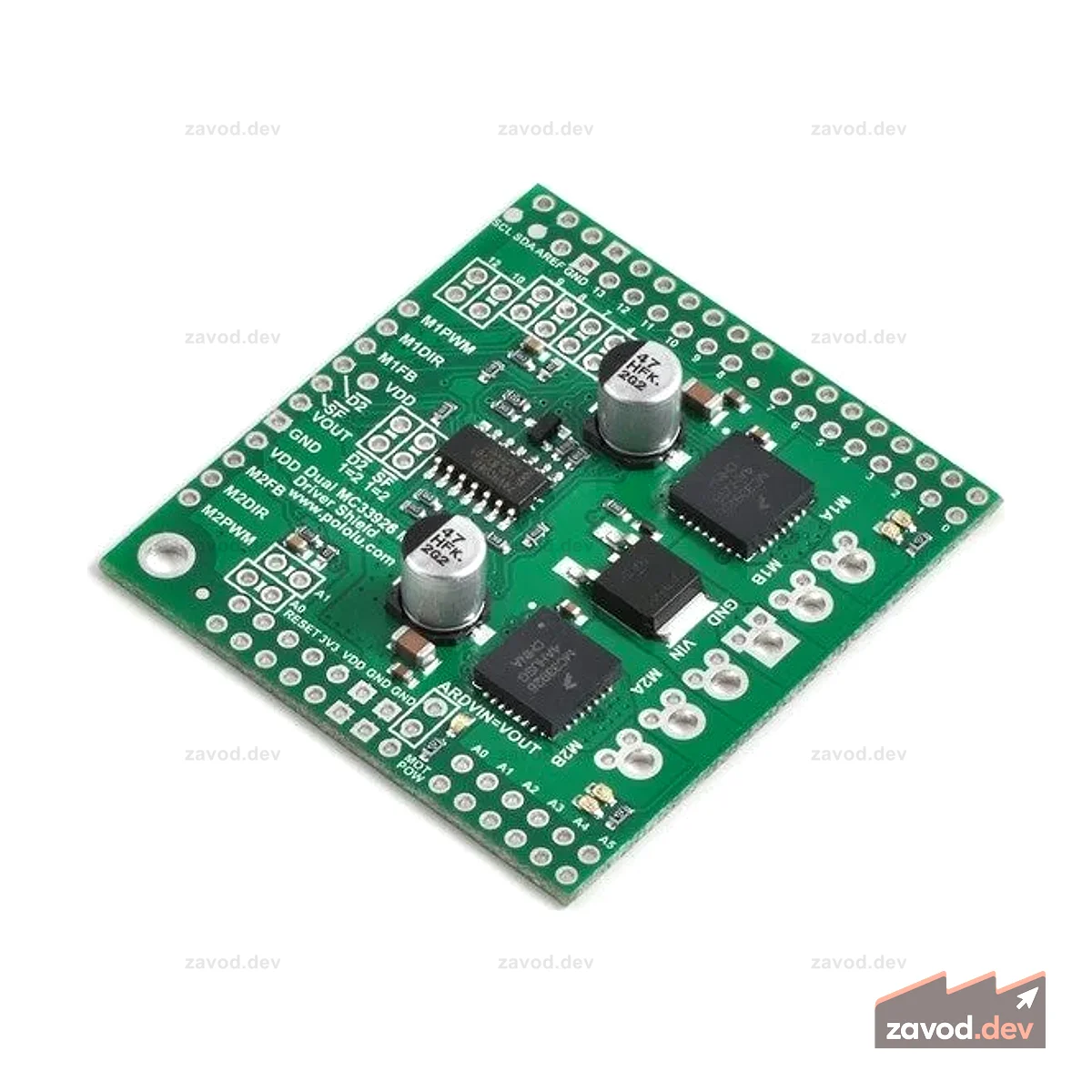 Pololu Dual MC33926 Щит драйвера двигателя для Arduino